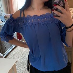 ROYAL BLUE BLOUSE